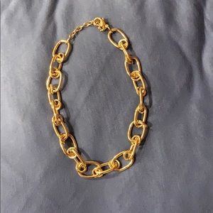 Thick gold chain necklace
